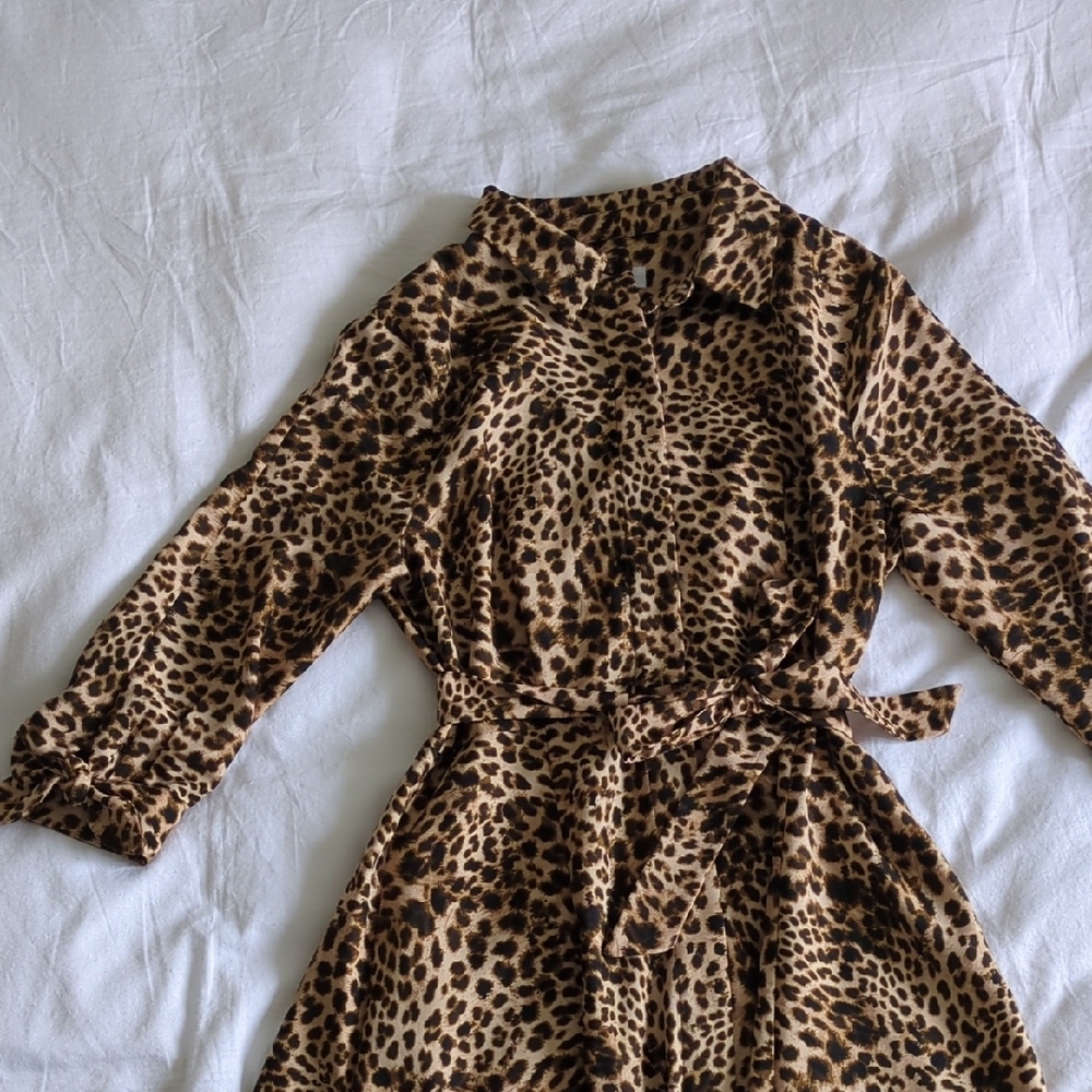 Calvin Klein Leopard Print Dress
